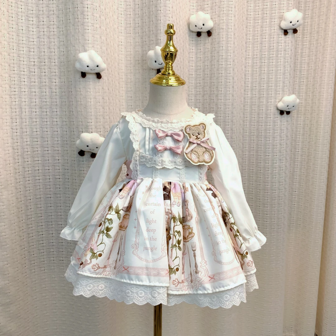 千金风洛丽塔女公主裙冬季长袖连衣裙洋装甜美吊带裙华丽软妹日常