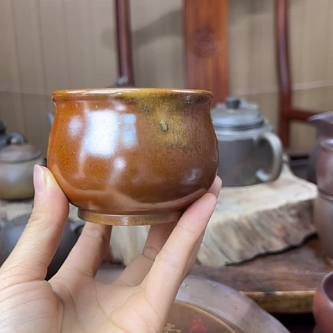 戬谷龙窑坭兴陶柴烧壶83
