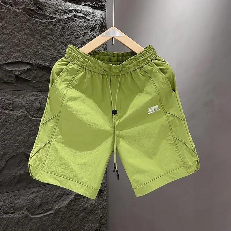 夏季新款潮牌美式五分速干运动裤男士宽松休闲伞兵短裤透气中裤男