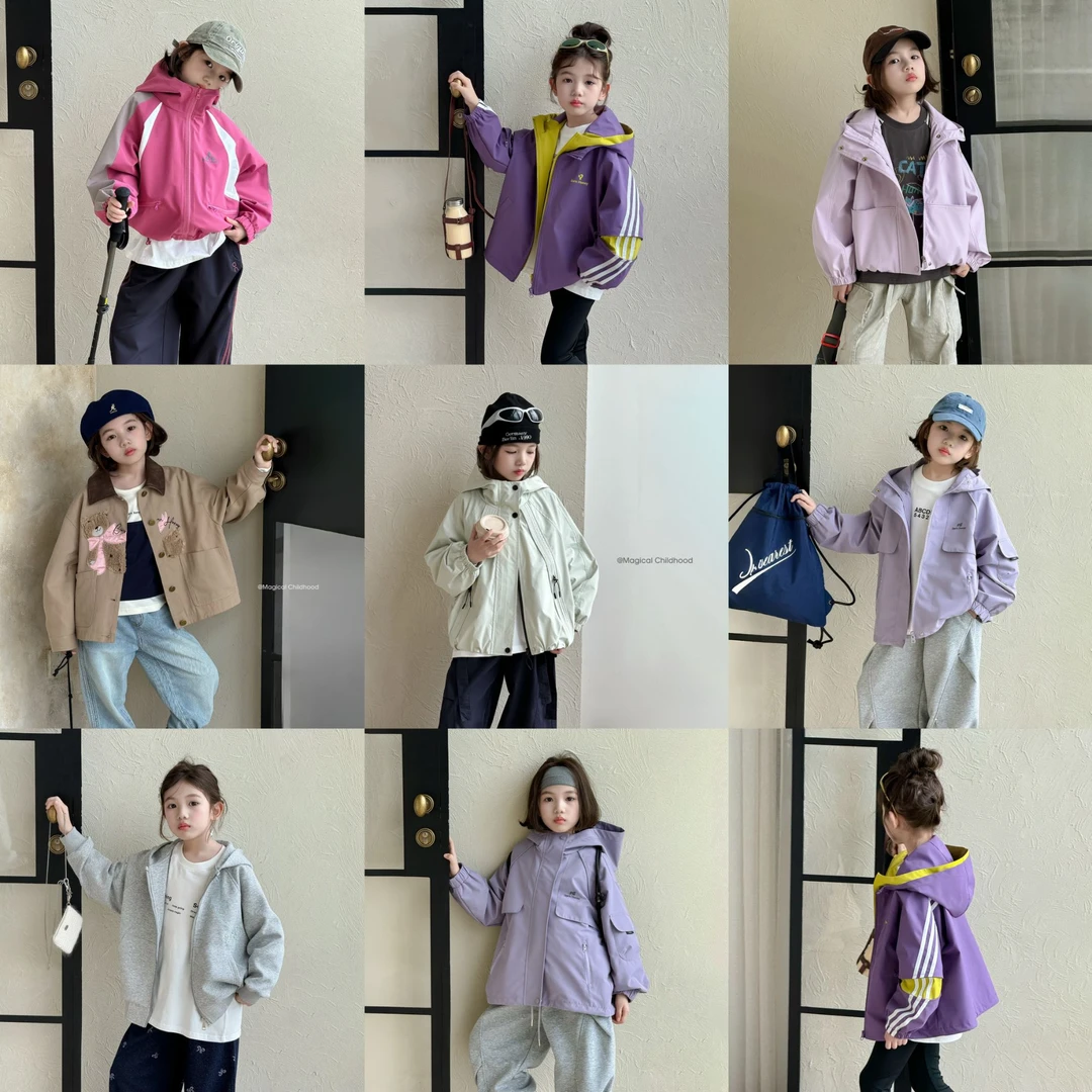一号新秋款链接（101-162）女中大童2025新款外套916