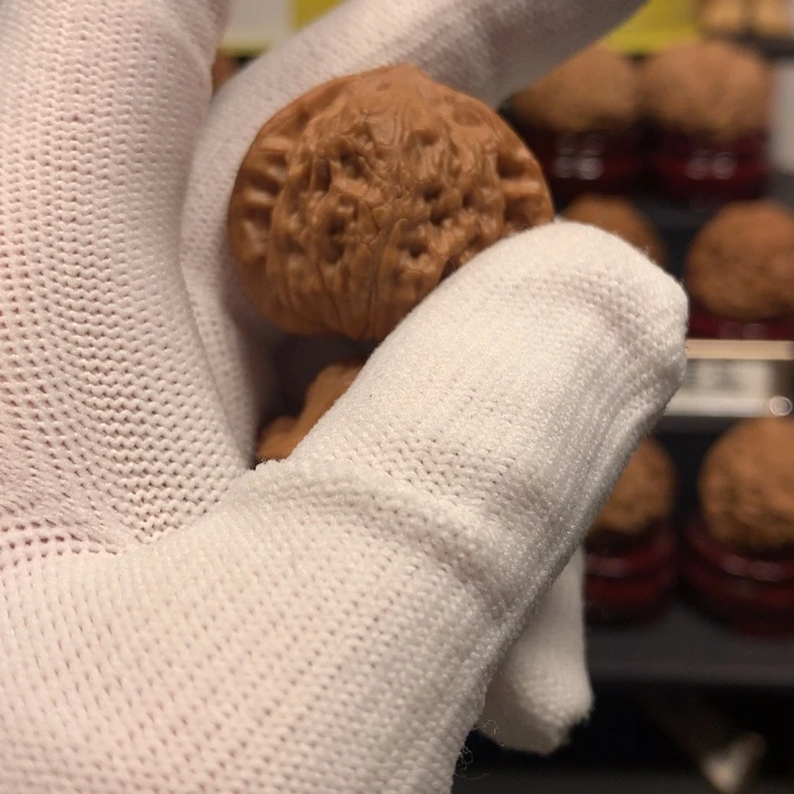 桃核把件微****挠公子帽文玩核桃33