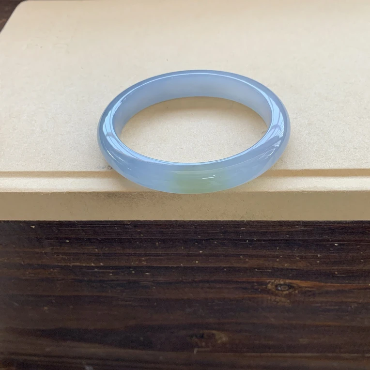 冰种莫奈紫黄翡贵妃手镯29800圈口55-48-10.1-7.3天然翡翠缅A完美