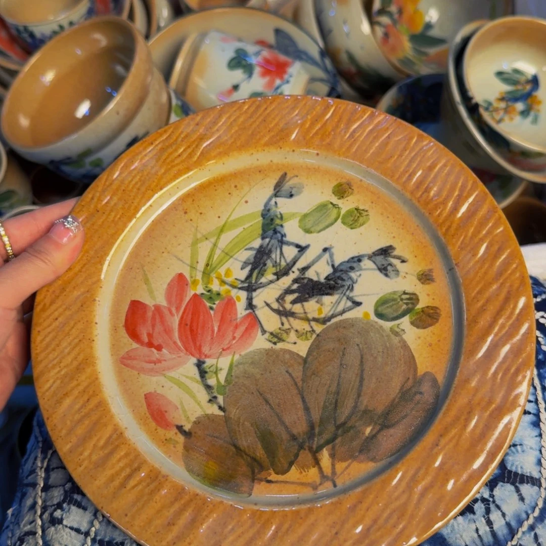 瓷片景德镇陶瓷手工手绘