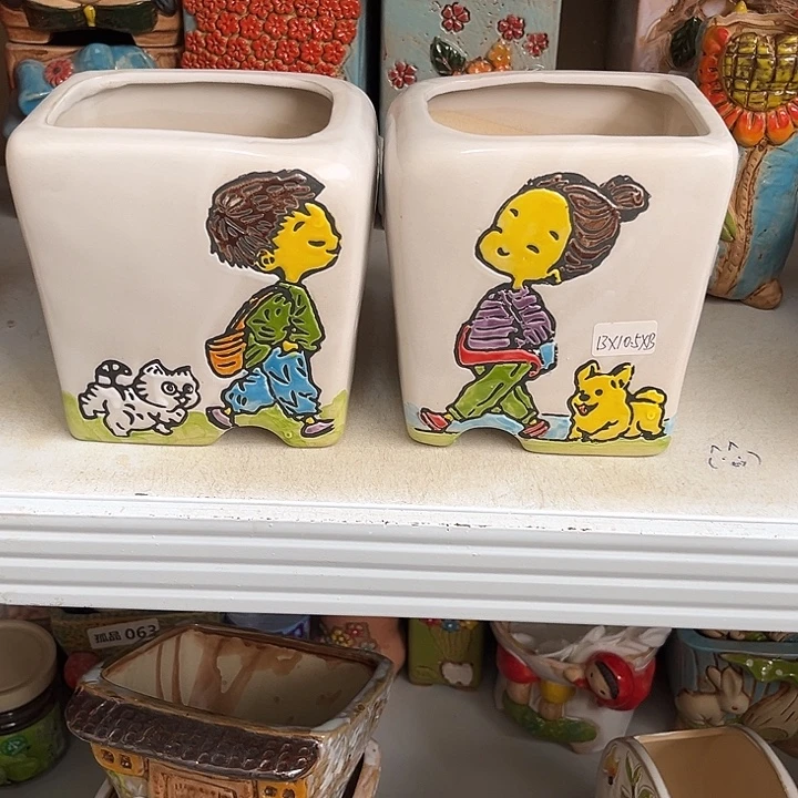 粗陶材质多肉花盆