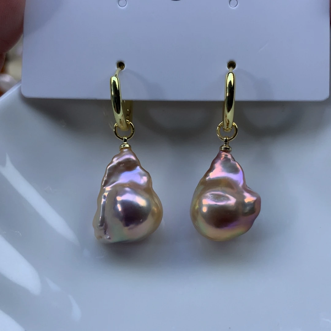 合金淡水珍珠耳环特价2973