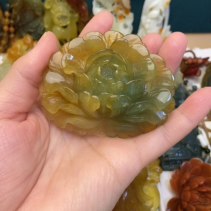 蛇纹石玉未镶嵌吊坠(赠链)