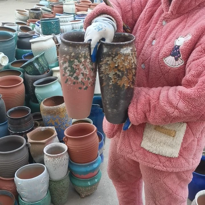 红陶口13高31瑕疵