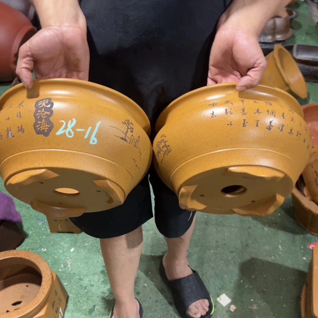 紫砂花盆紫砂花盆