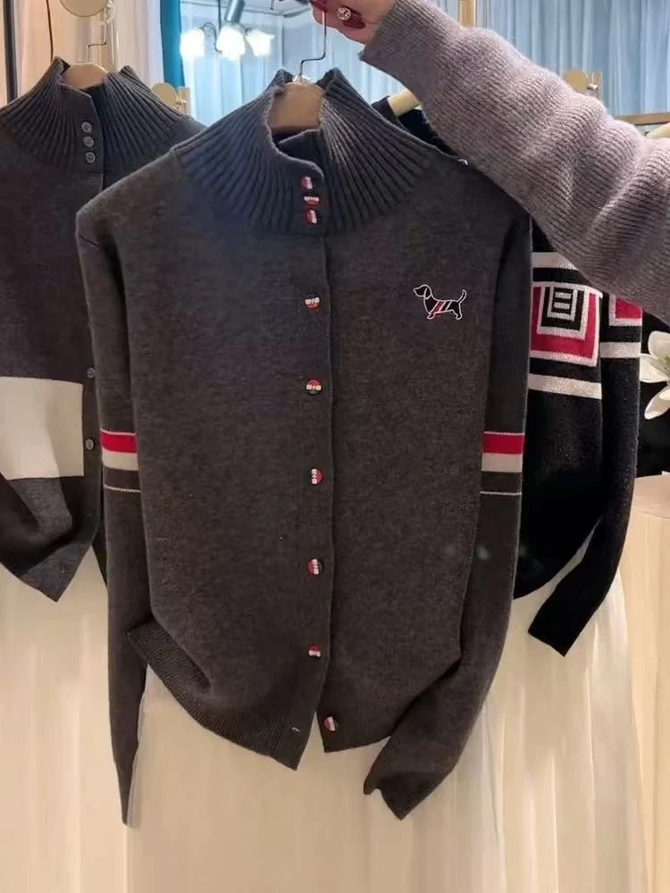 【英伦-腊肠狗】2024新款时尚百搭套头针织衫A081