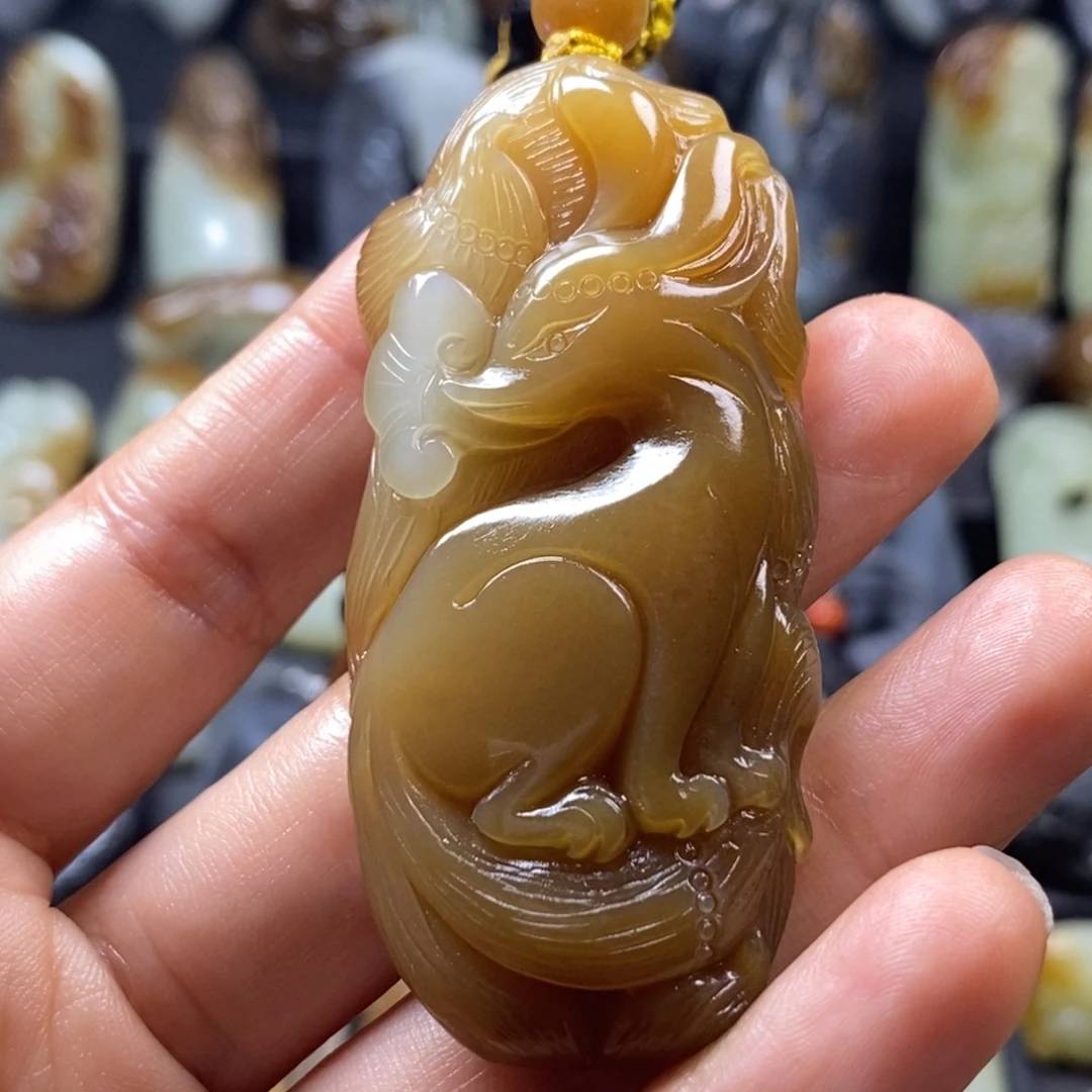 和田玉未镶嵌挂件