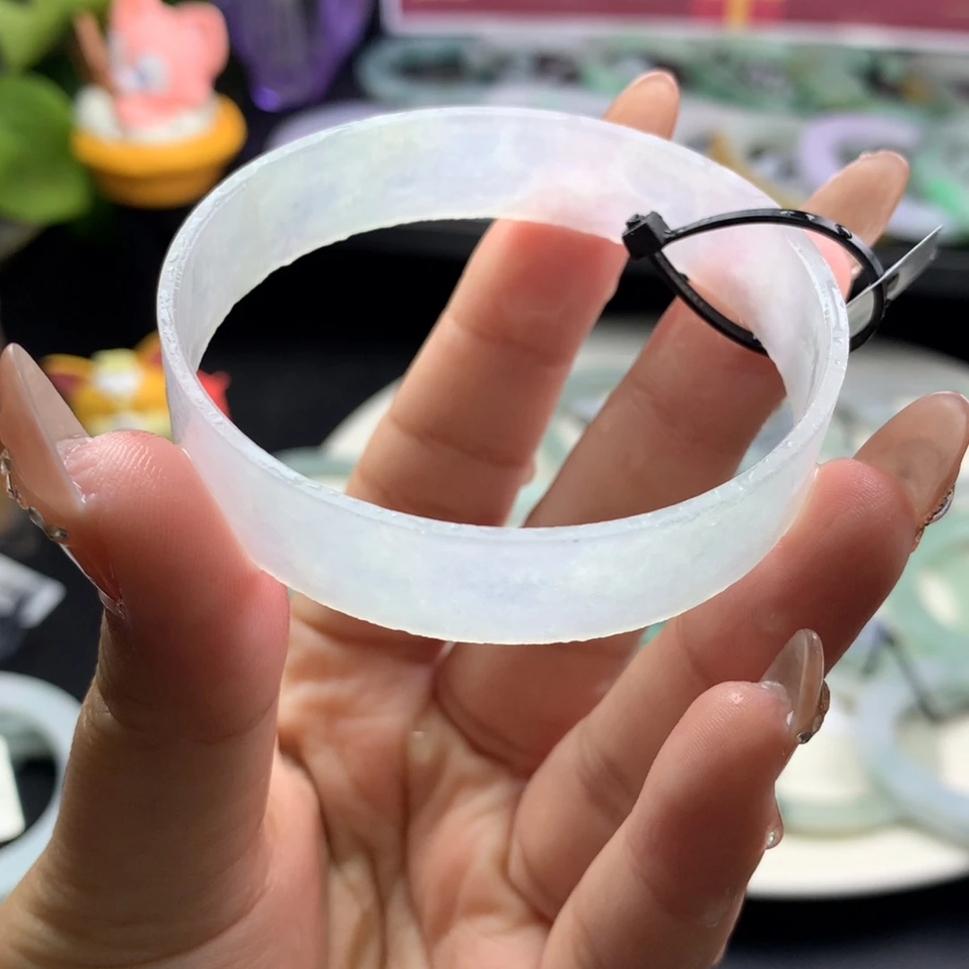 定制翡翠叮当镯未镶嵌54/55