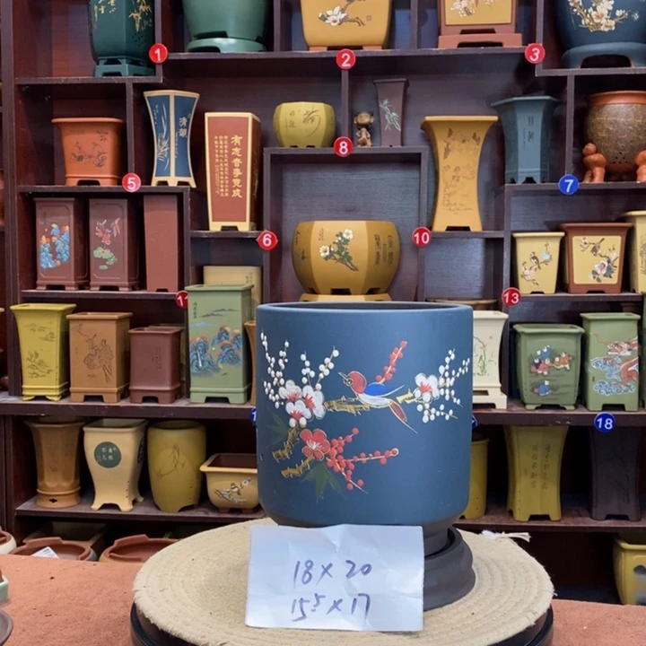 紫砂花盆紫砂陶艺