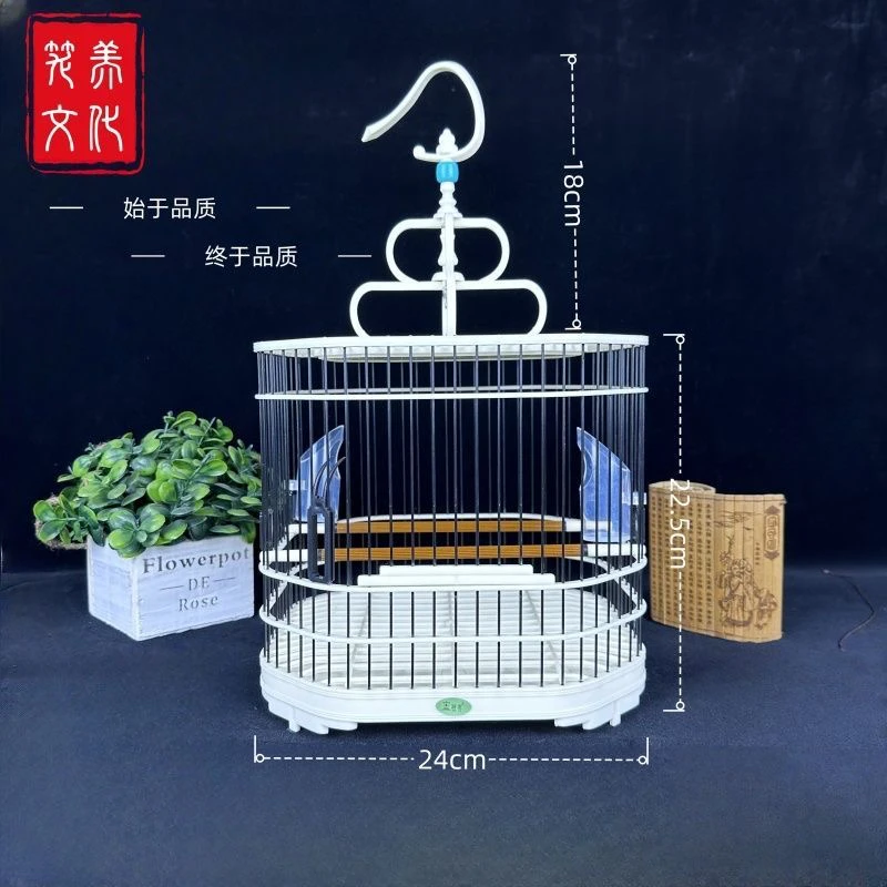 新型新款鸟笼1.0丝距24X22八角笼绣眼柳莺太阳黄雀珍珠芙蓉鸟笼