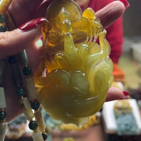 岫玉挂件未镶嵌挂件