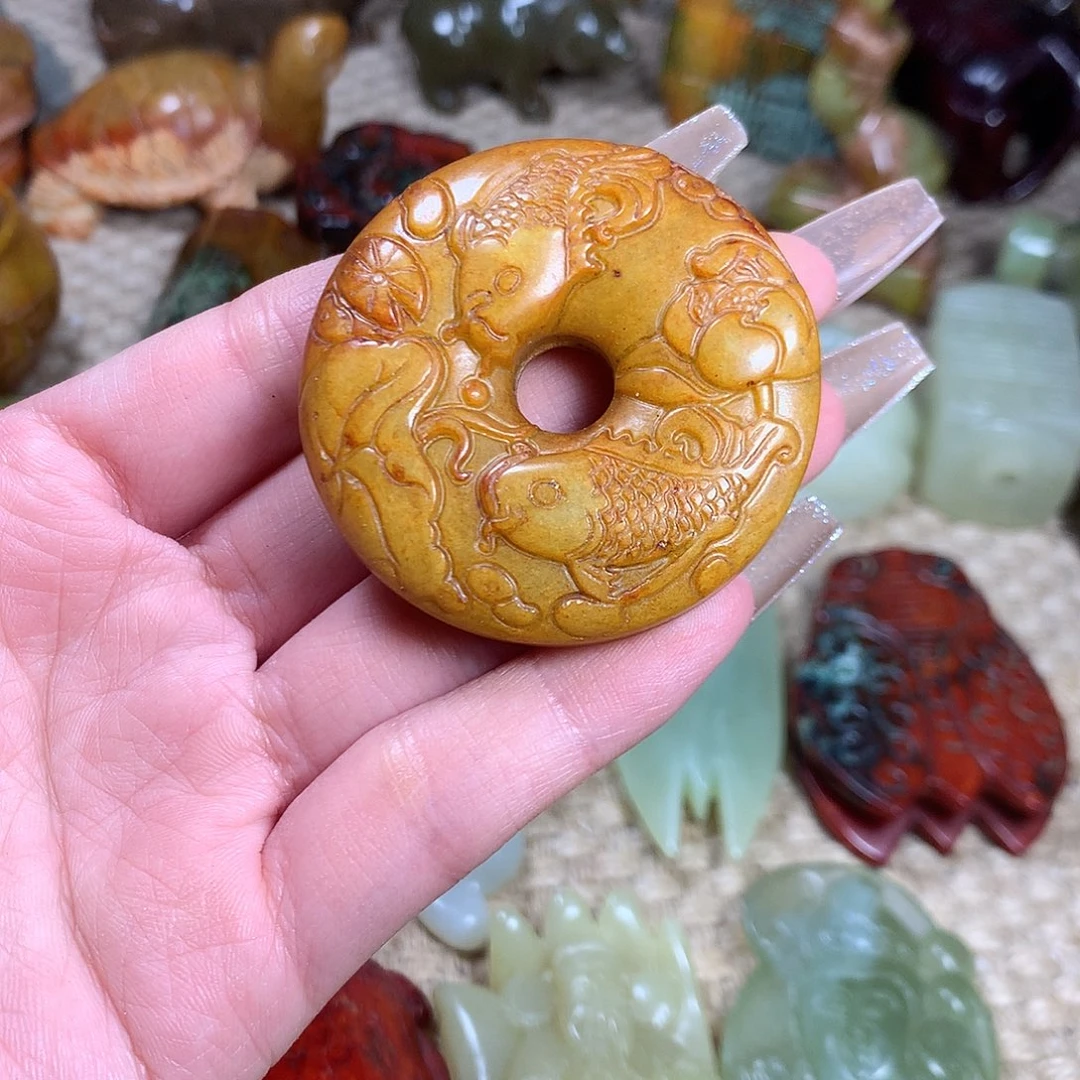 白玉菩提吊坠挂件