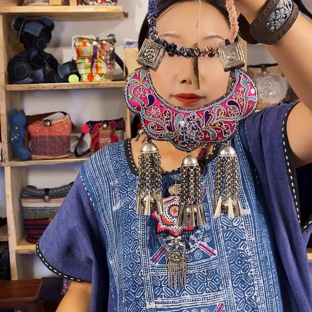 织绣手工制作工艺项链