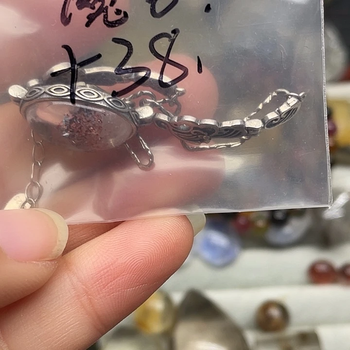 水晶珠宝半成品银S925镶嵌霞*磨合