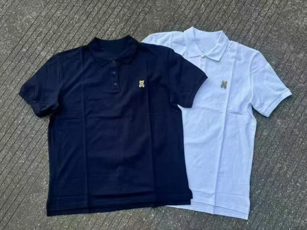 Semalam 青白两色小熊POLO衫
