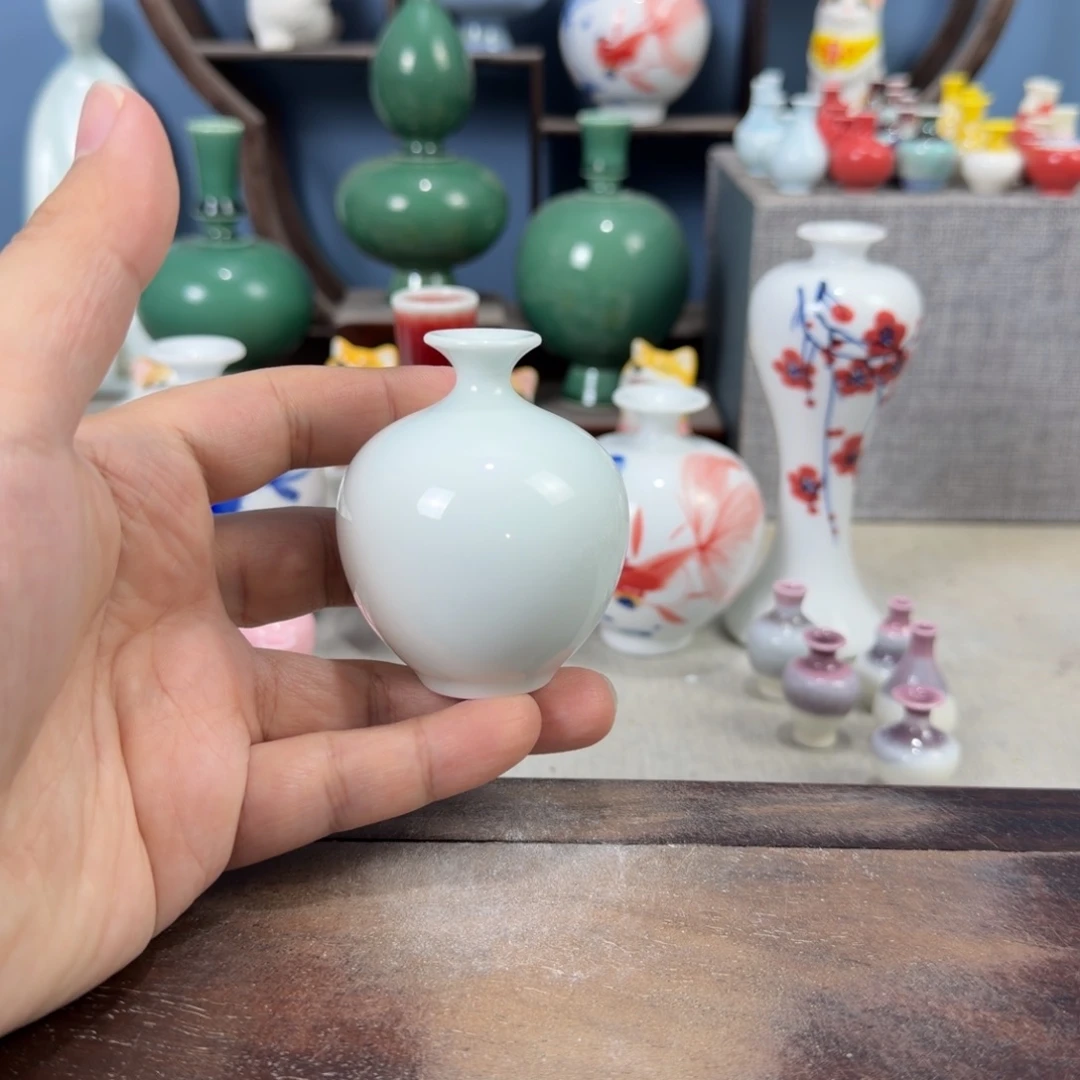 陶瓷手工小花器摆件
