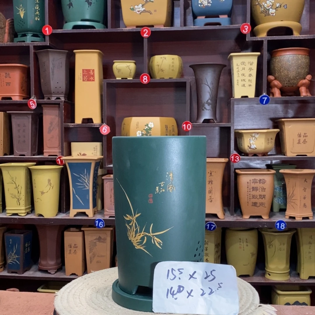 紫砂艺术紫砂花盆