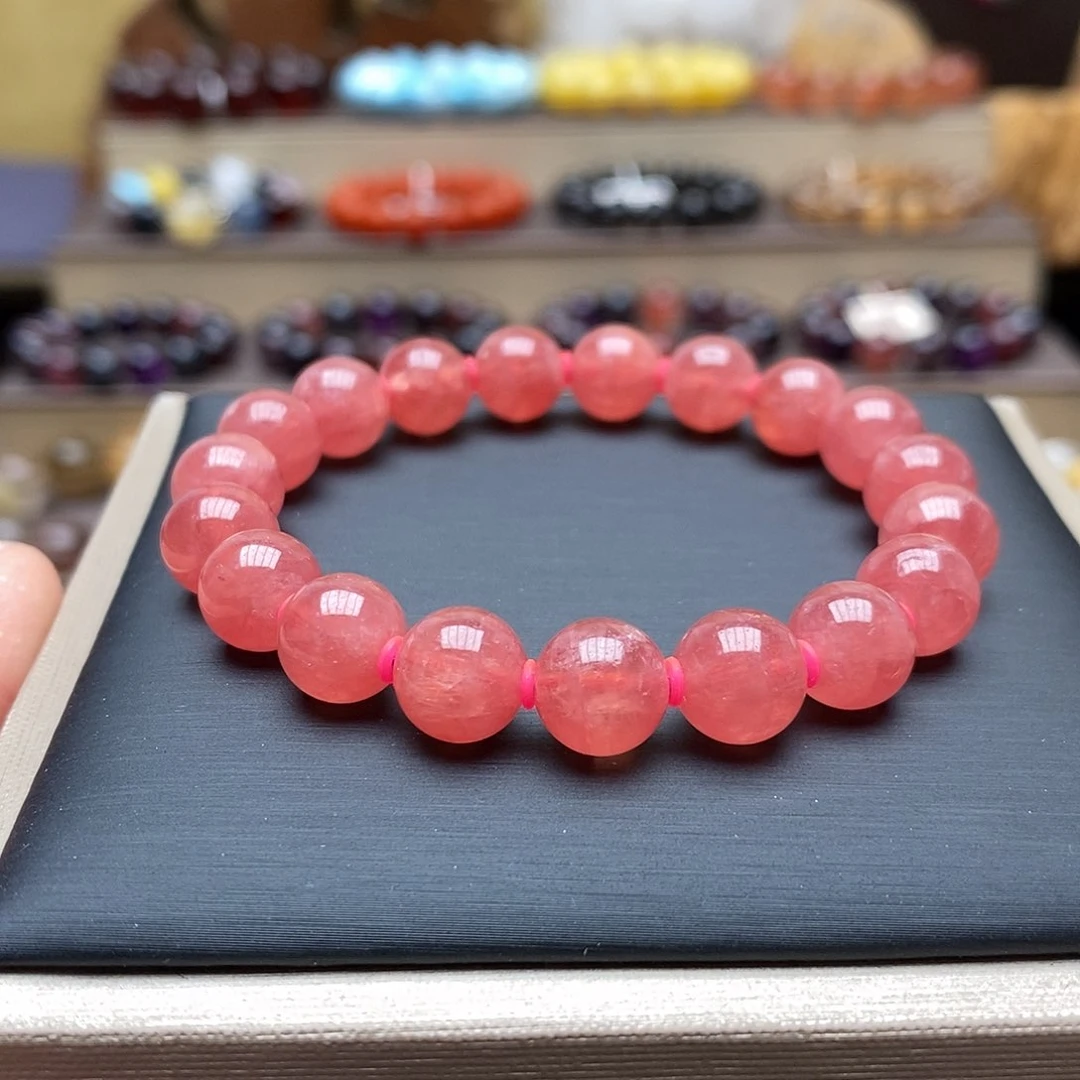 未镶嵌菱锰矿（红纹石）手链