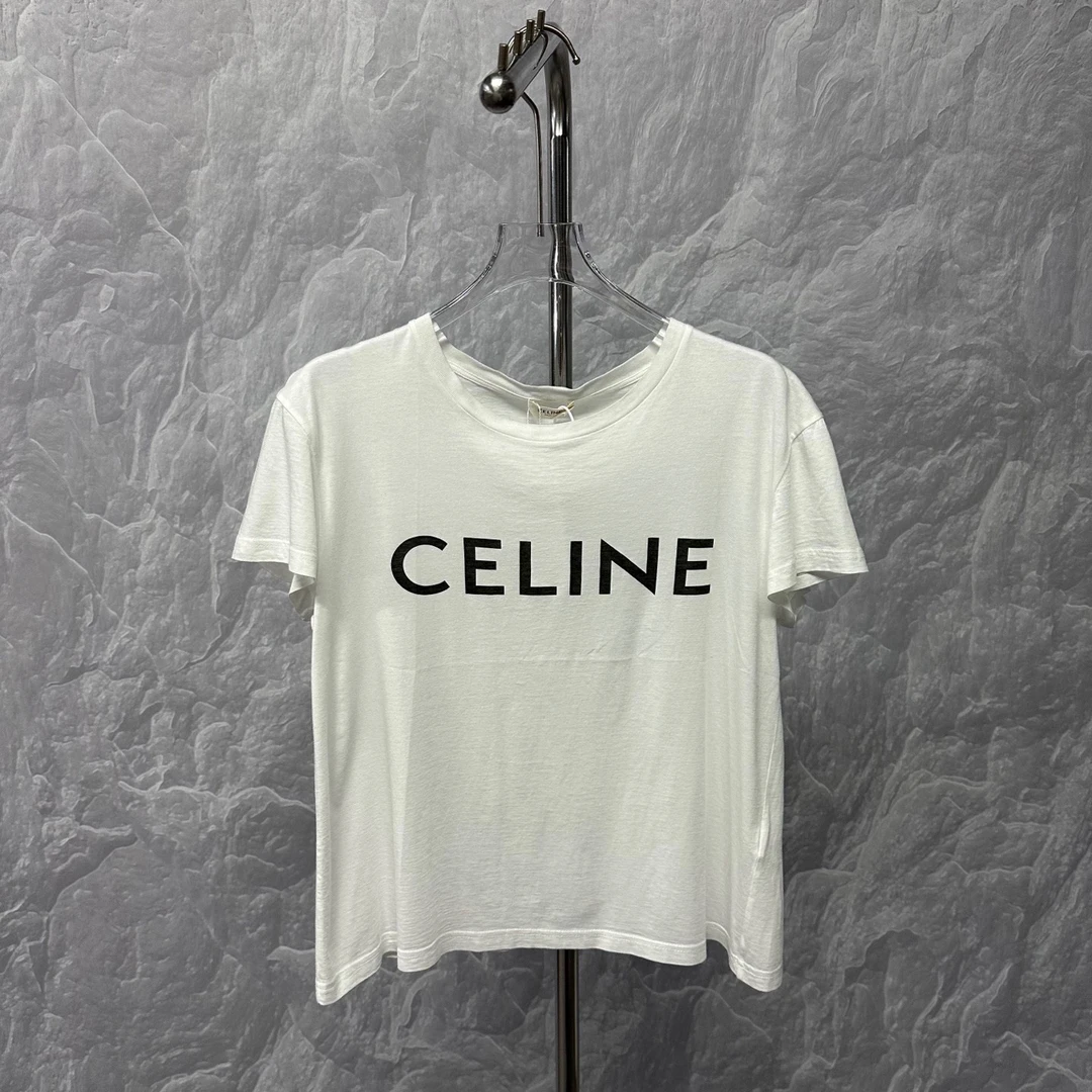 99新 Celine/思琳 经典字母印花短袖 M码 J00864