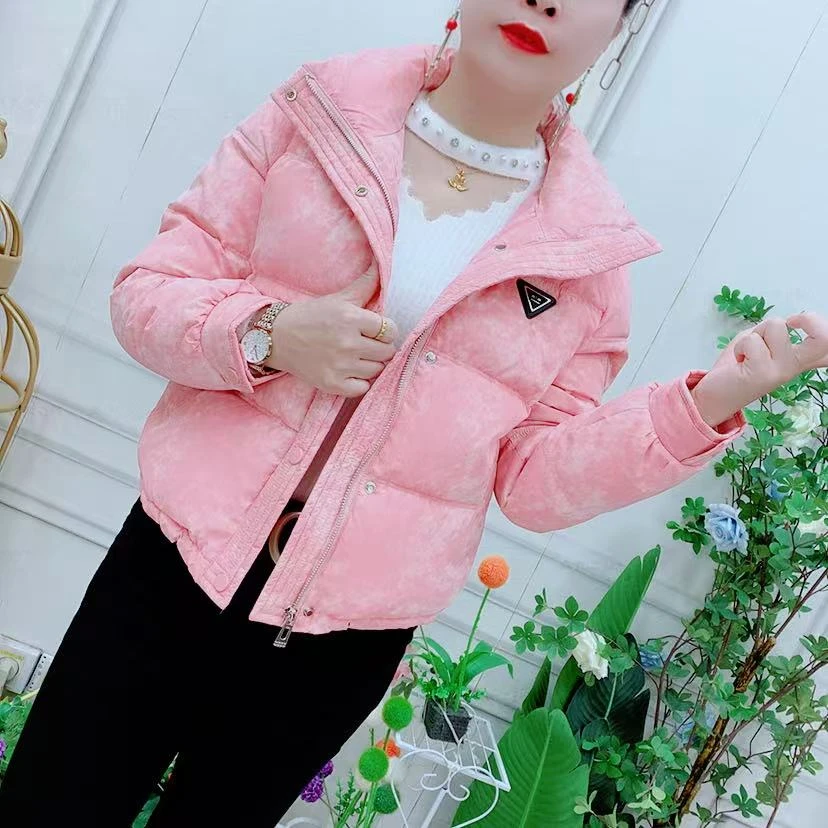 时尚短款立领棉服外套女装2025冬季新款小个子时尚减龄棉衣面包服