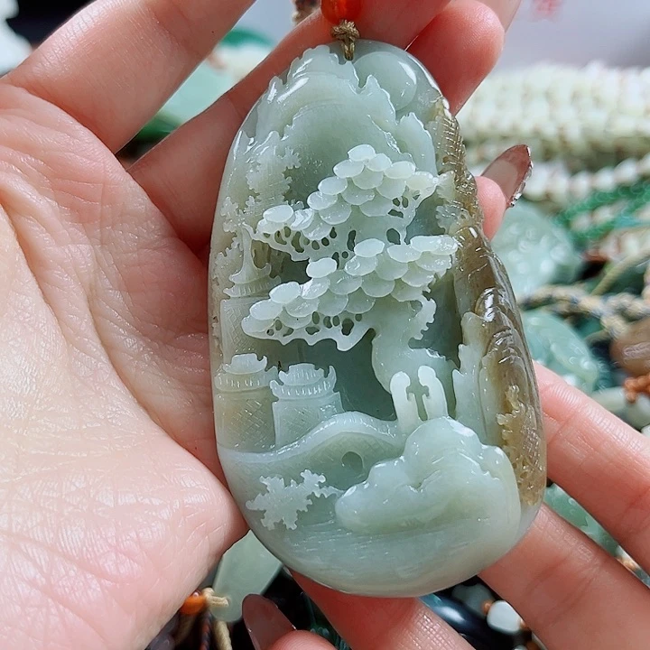 和田玉未镶嵌颈饰