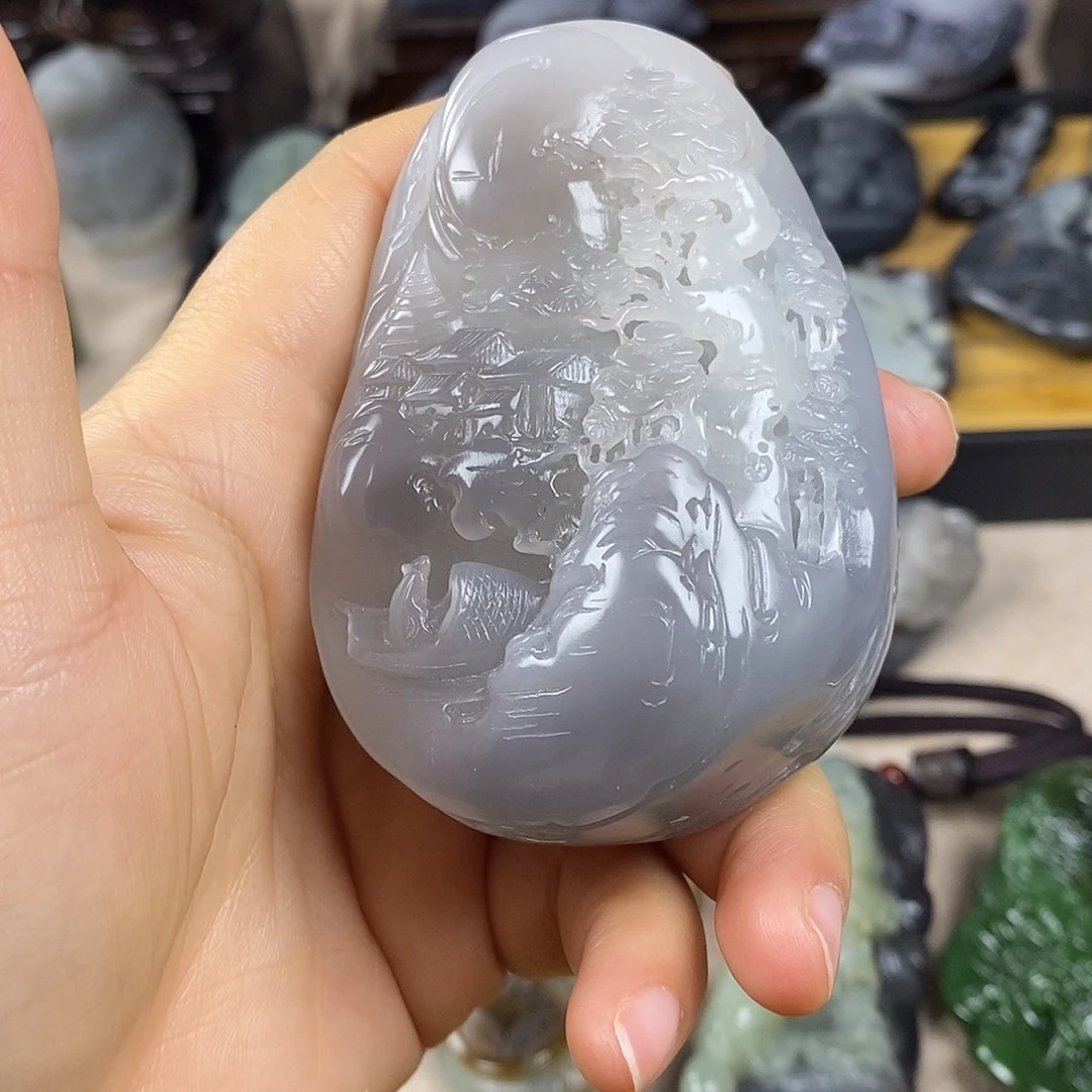 和田玉未镶嵌颈饰