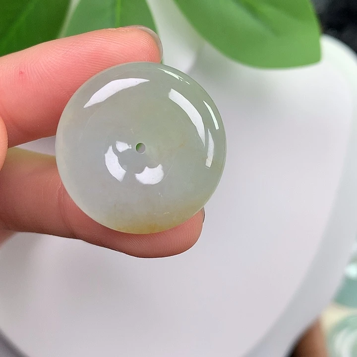 翡翠未镶嵌颈饰24.7-5.7mm