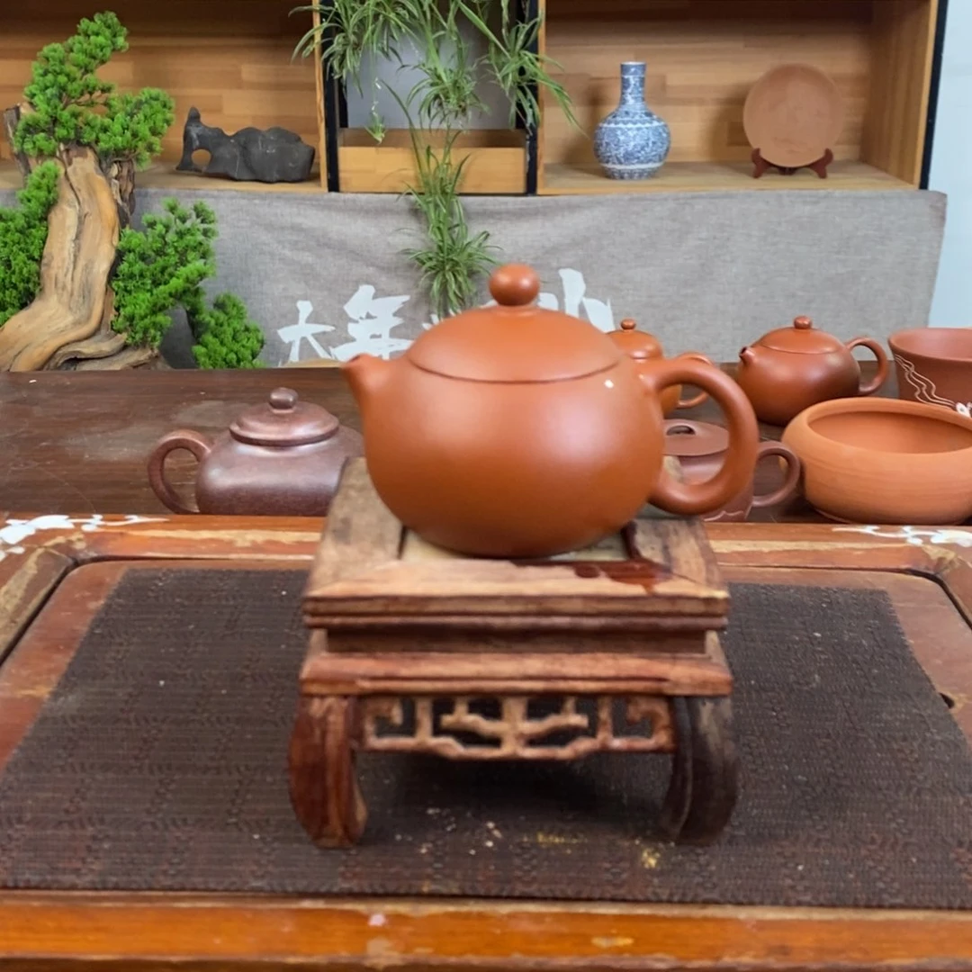 茶壶紫砂红泥西施壶