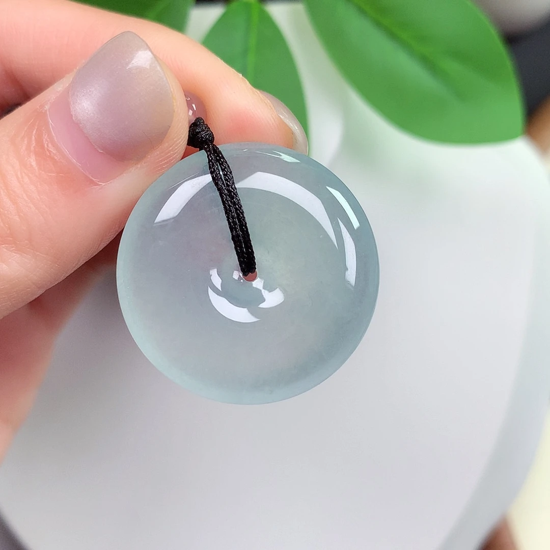 颈饰未镶嵌翡翠冰*吖28.1-6.0mm 平安扣