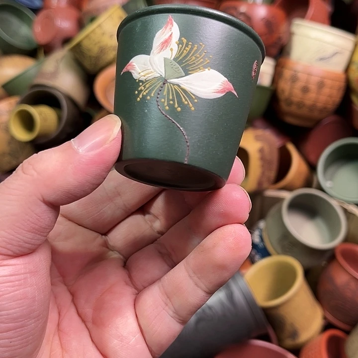 紫砂茶杯全手工紫砂主人杯