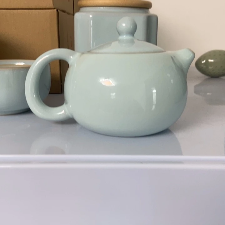 瓷天青色张君老师瑕西施壶