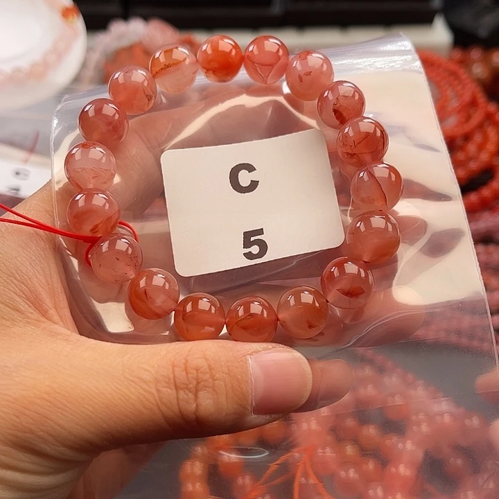 南红玛瑙未镶嵌多样性发货默认微瑕称重11mm