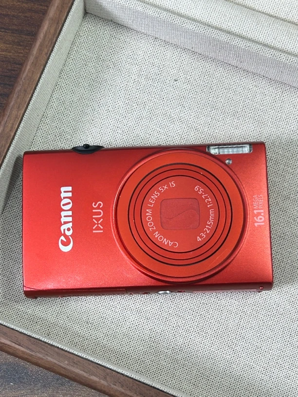 9新 Canon/佳能 ixus125 红色 屏幕划痕 复古ccd数码相机