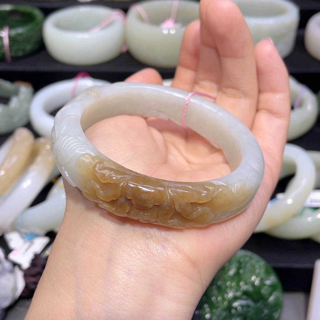 和田玉手镯未镶嵌93