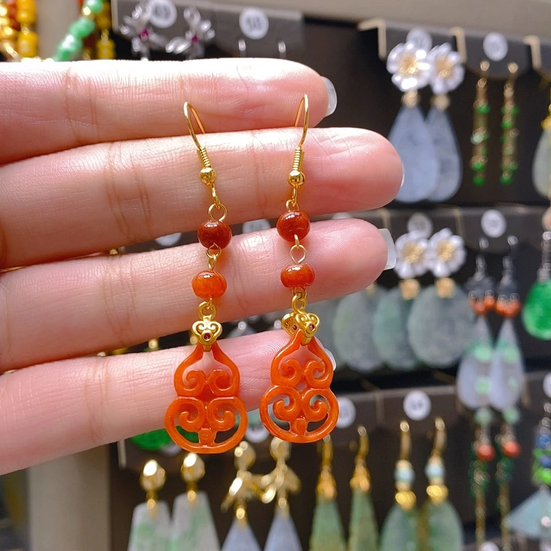 未镶嵌翡翠耳饰翡翠