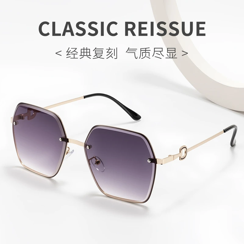 莫洛ML-3512冷雾紫渐变色太阳镜防紫外线