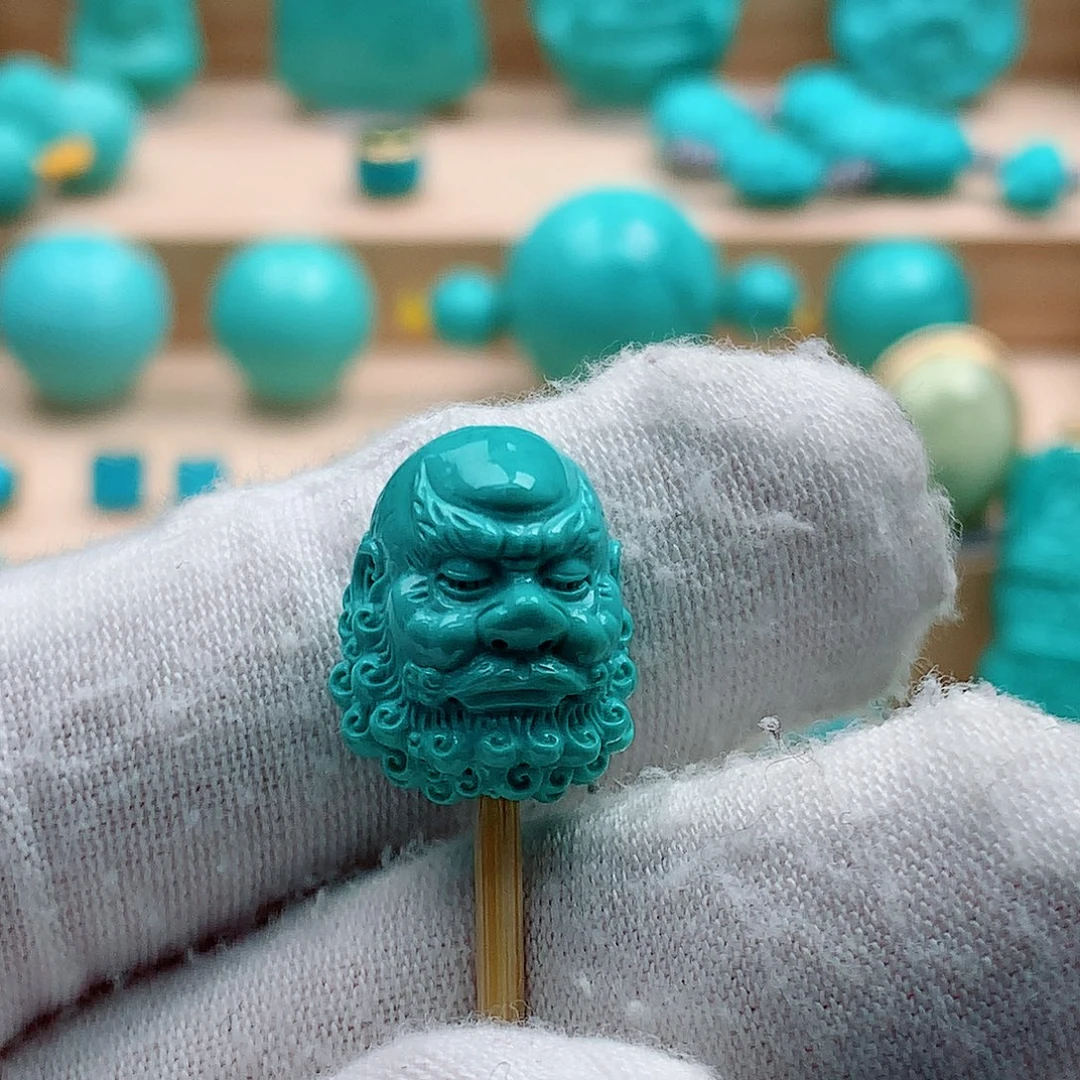 绿松石未镶嵌达摩