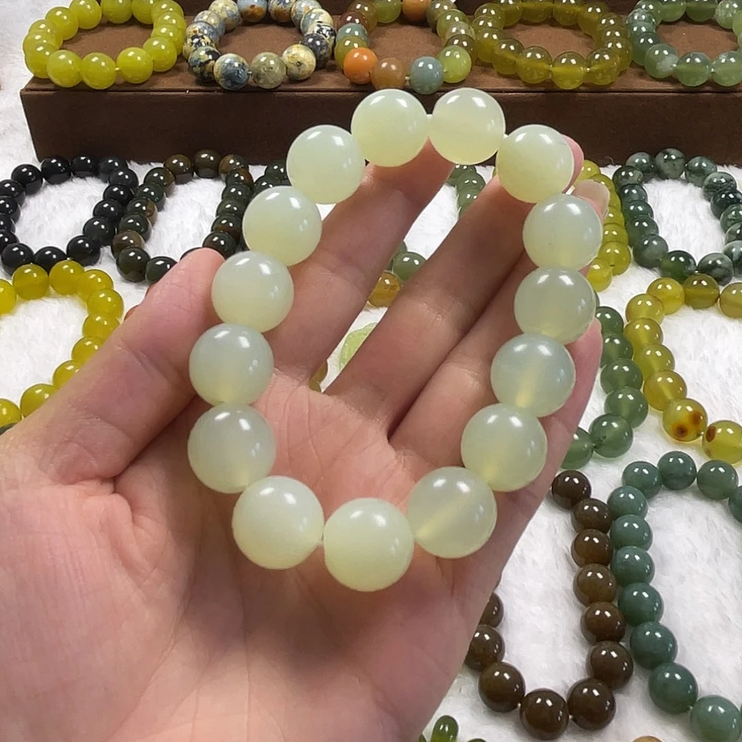 未镶嵌蛇纹石玉手串
