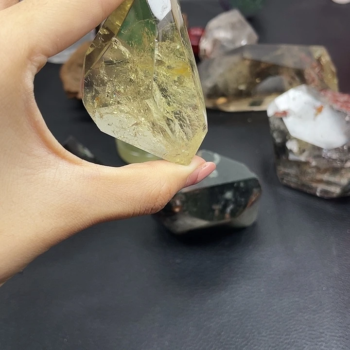 未镶嵌水晶珠宝半成品97水晶石