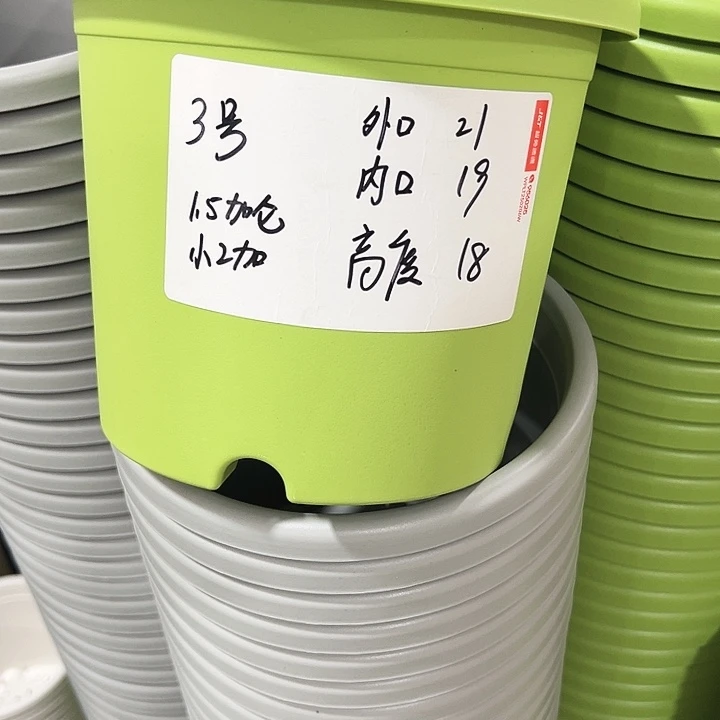 特价3号四季口21高18白色带托10只