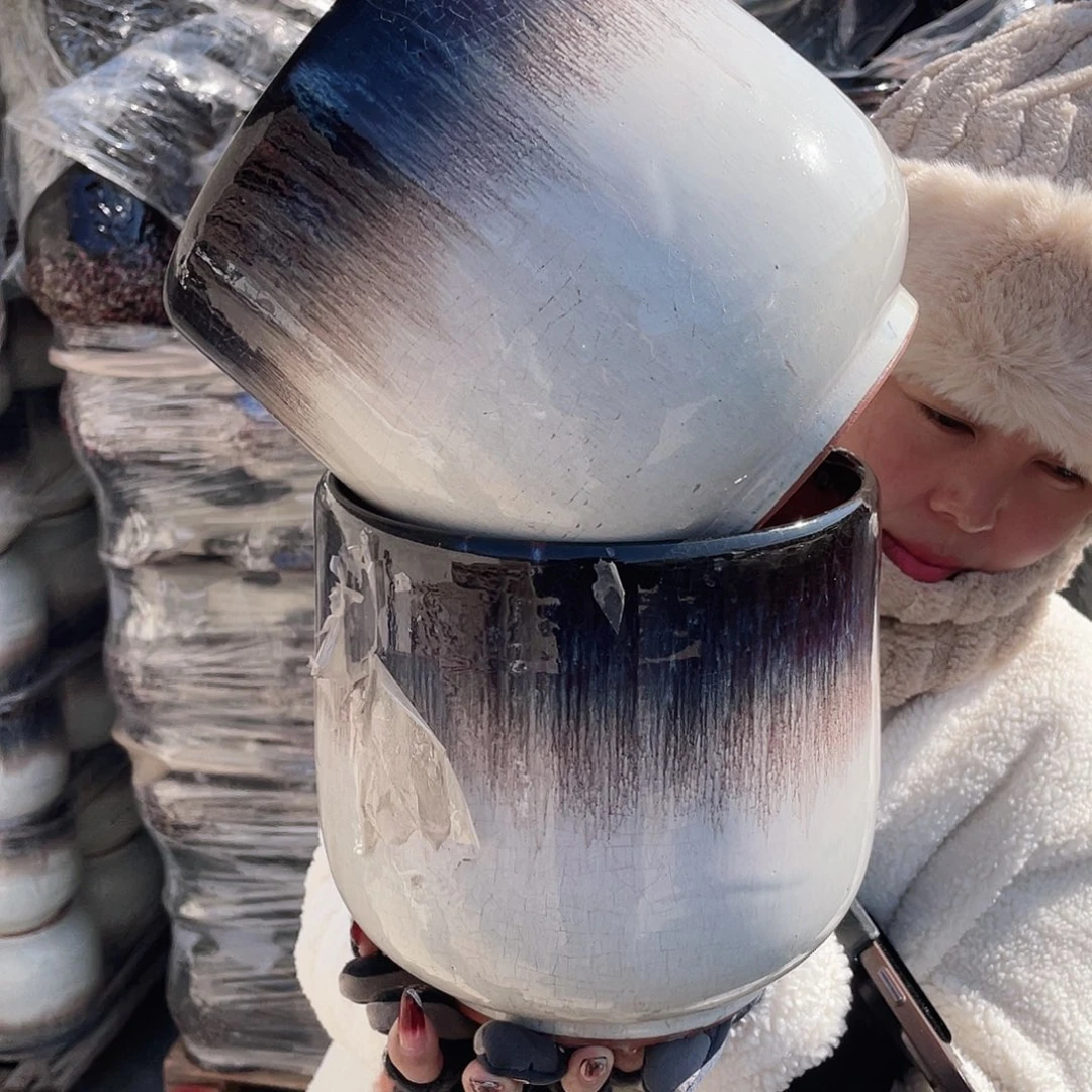 红陶王嫂花盆0130-395