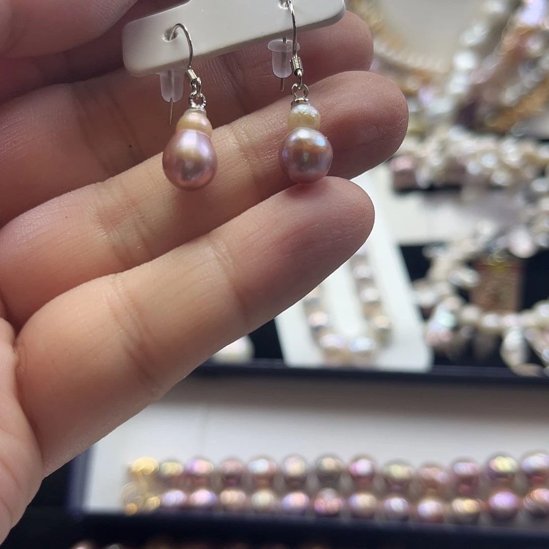 p***敏未镶嵌淡水珍珠耳饰【纯恬】