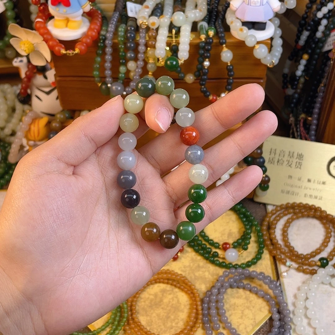 和田玉单圈手串未镶嵌