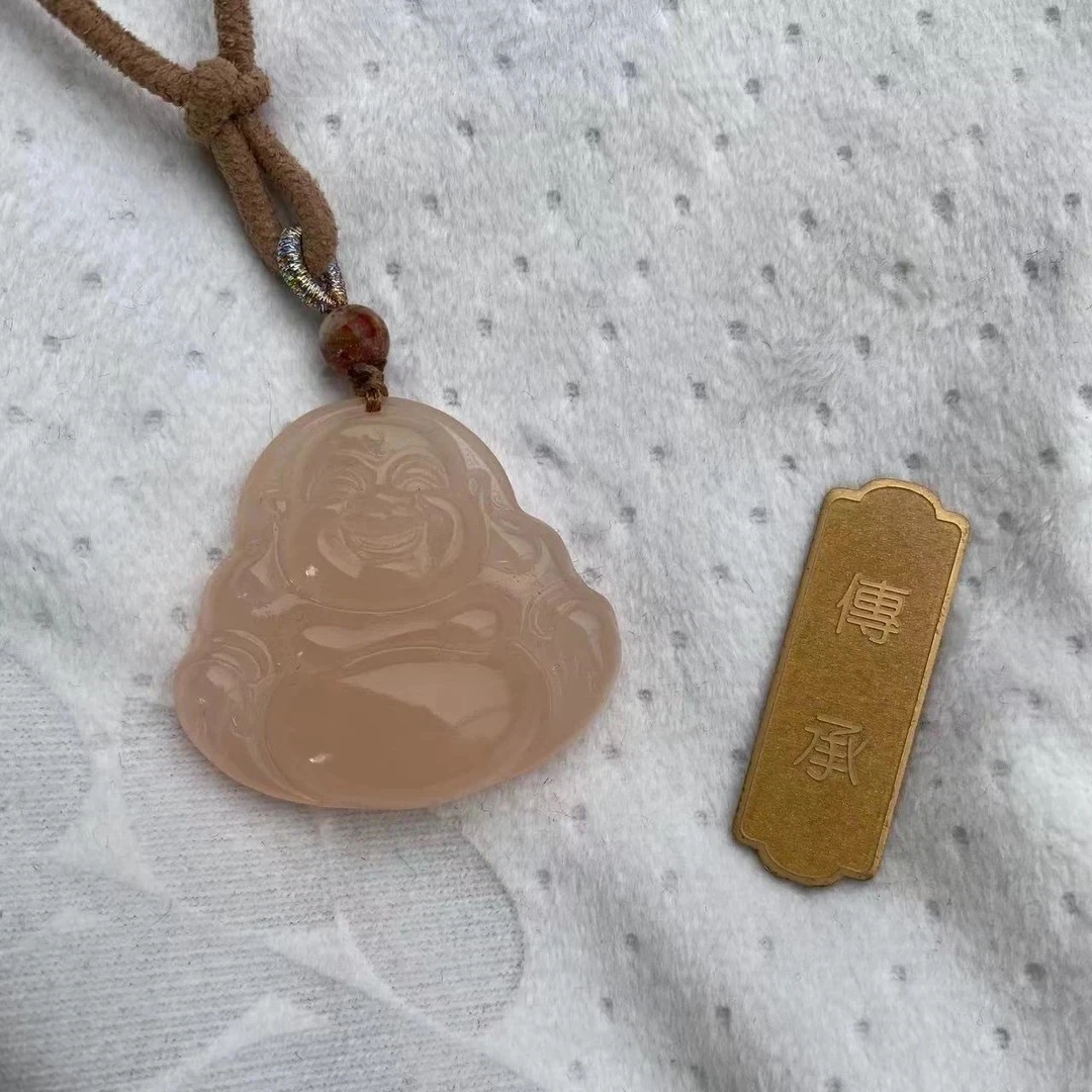 【一级藕粉玉佛公】粉色佛公可爱创意精美002