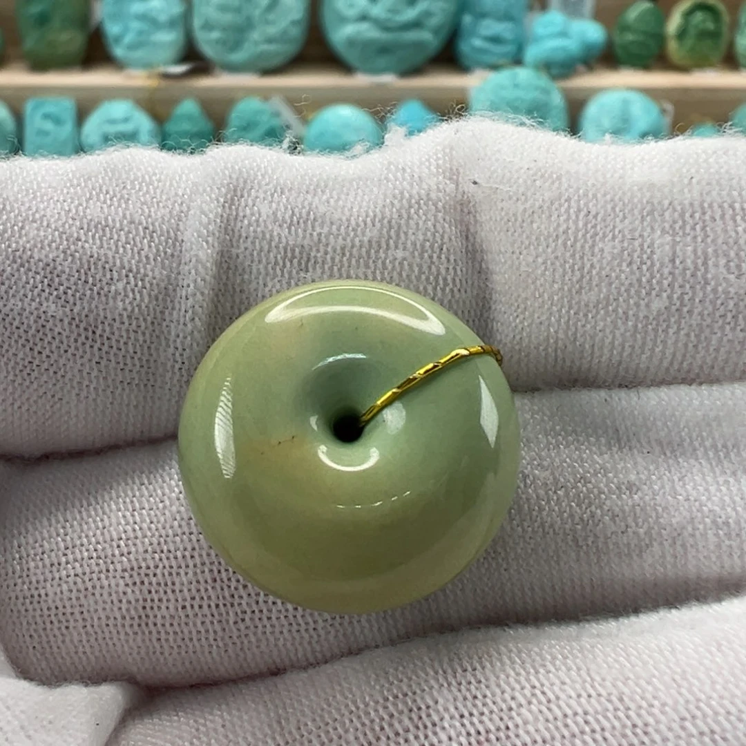 未镶嵌绿松石平安扣18.3x9.6mm