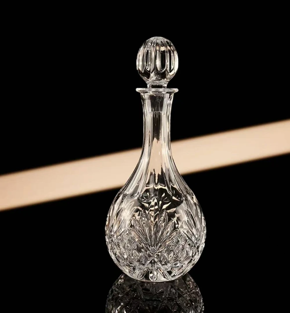 观音瓶醒酒器水晶玻璃酒壶红酒威士忌酒樽酒缸家用酒壶分酒器