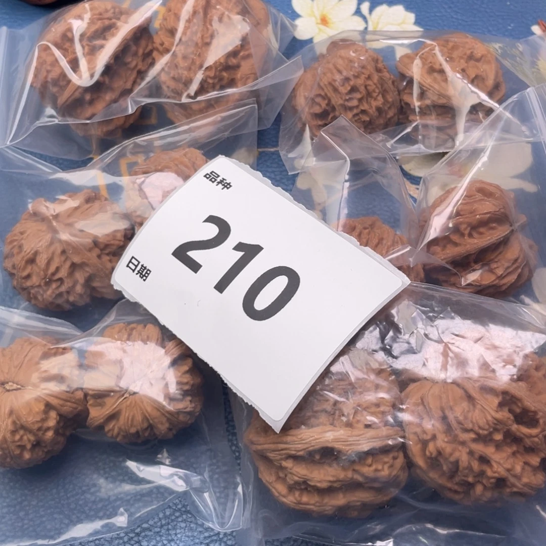 把件文玩核桃210号6对带练手粗筋